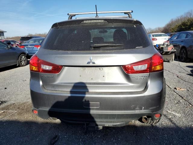 4A4AR3AU9FE047710 - 2015 MITSUBISHI OUTLANDER ES GRAY photo 6