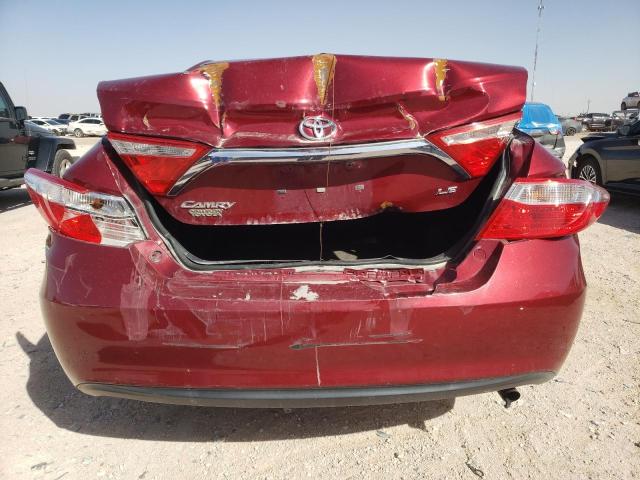 4T1BF1FKXGU605146 - 2016 TOYOTA CAMRY LE MAROON photo 6