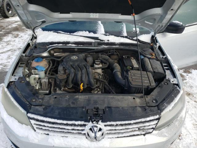 3VW2K7AJ1DM373888 - 2013 VOLKSWAGEN JETTA BASE SILVER photo 11