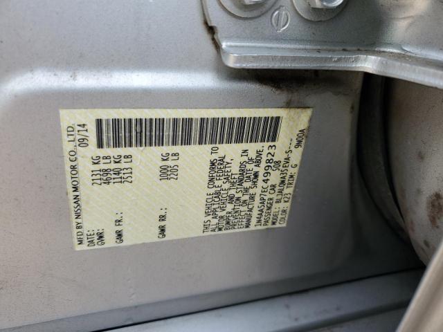 1N4AA5AP7EC499823 - 2014 NISSAN MAXIMA S SILVER photo 12