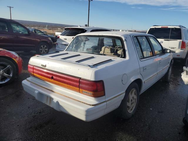 1B3XA4630PF618688 - 1993 DODGE SPIRIT WHITE photo 3