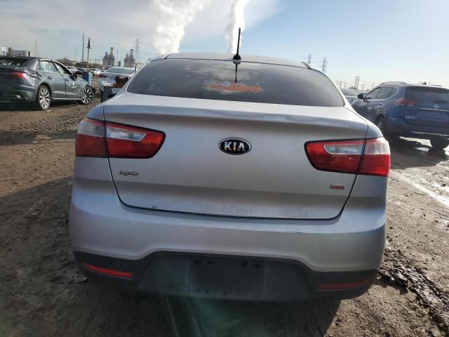 KNADM4A3XE6364482 - 2014 KIA RIO LX SILVER photo 6