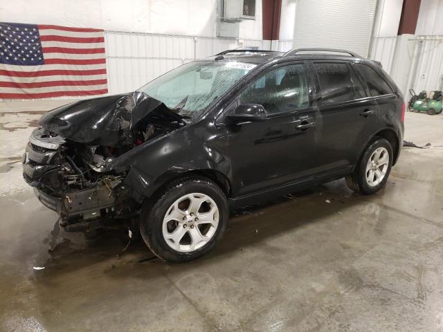 2FMDK4JC0DBC28785 - 2013 FORD EDGE SEL BLACK photo 1