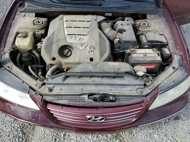 KMHFC46F28A316859 - 2008 HYUNDAI AZERA SE MAROON photo 11