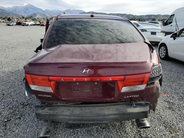 KMHFC46F28A316859 - 2008 HYUNDAI AZERA SE MAROON photo 6