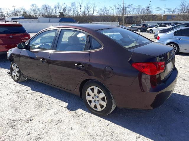 KMHDU46D97U047260 - 2007 HYUNDAI ELANTRA GLS PURPLE photo 2