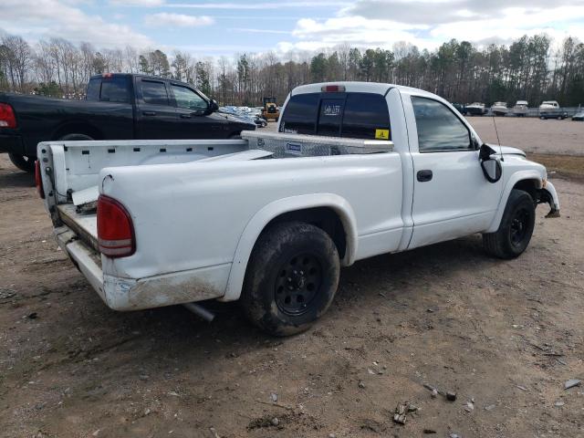 1B7GL26N6YS540683 - 2000 DODGE DAKOTA WHITE photo 3