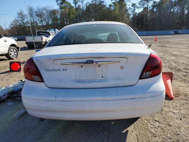 1FAFP53211A231541 - 2001 FORD TAURUS SE WHITE photo 6