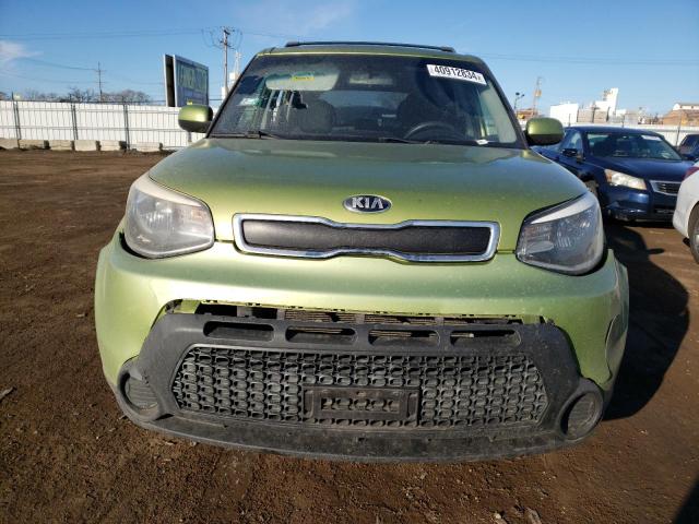 KNDJN2A28E7044960 - 2014 KIA SOUL GREEN photo 5