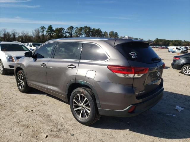 5TDKZRFH1HS211457 - 2017 TOYOTA HIGHLANDER SE GRAY photo 2