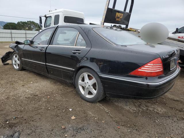 WDBNG75J05A439842 - 2005 MERCEDES-BENZ S 500 BLACK photo 2