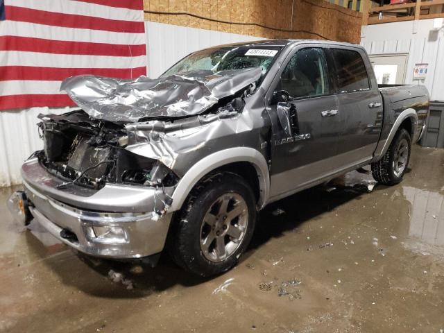 1C6RD7NT0CS184492 - 2012 DODGE RAM 1500 LARAMIE SILVER photo 1