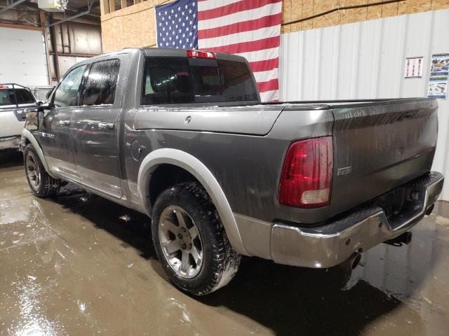 1C6RD7NT0CS184492 - 2012 DODGE RAM 1500 LARAMIE SILVER photo 2