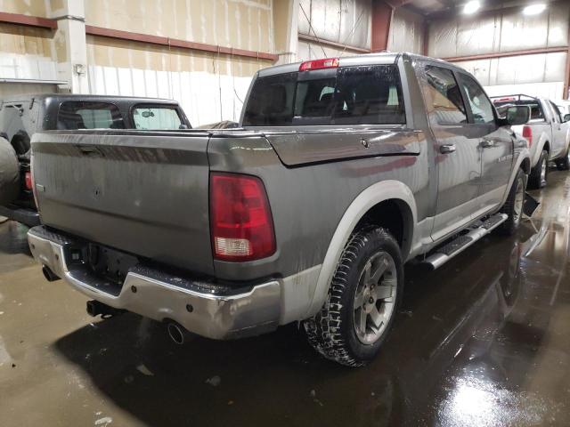 1C6RD7NT0CS184492 - 2012 DODGE RAM 1500 LARAMIE SILVER photo 3