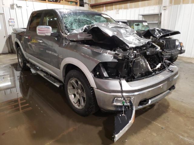 1C6RD7NT0CS184492 - 2012 DODGE RAM 1500 LARAMIE SILVER photo 4