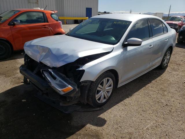 3VW2K7AJ7EM254552 - 2014 VOLKSWAGEN JETTA BASE SILVER photo 1