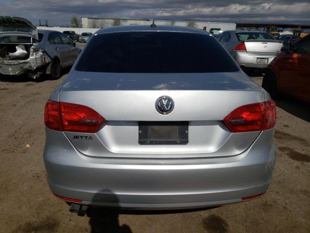 3VW2K7AJ7EM254552 - 2014 VOLKSWAGEN JETTA BASE SILVER photo 6