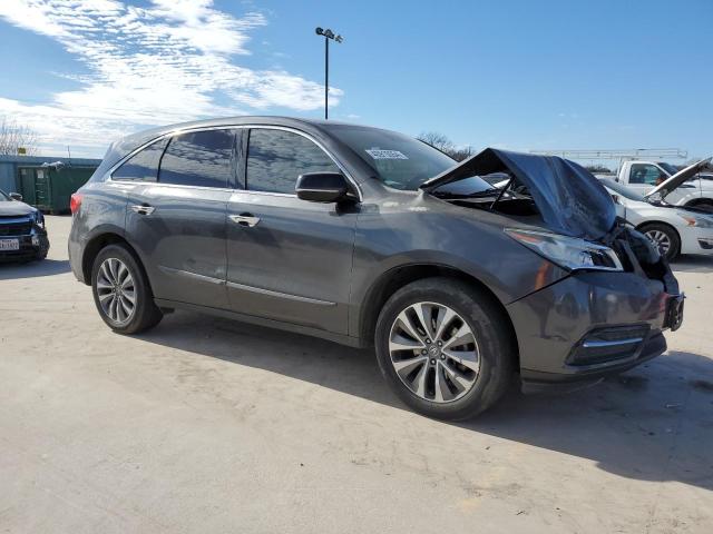 5FRYD4H46FB019246 - 2015 ACURA MDX TECHNOLOGY GRAY photo 4