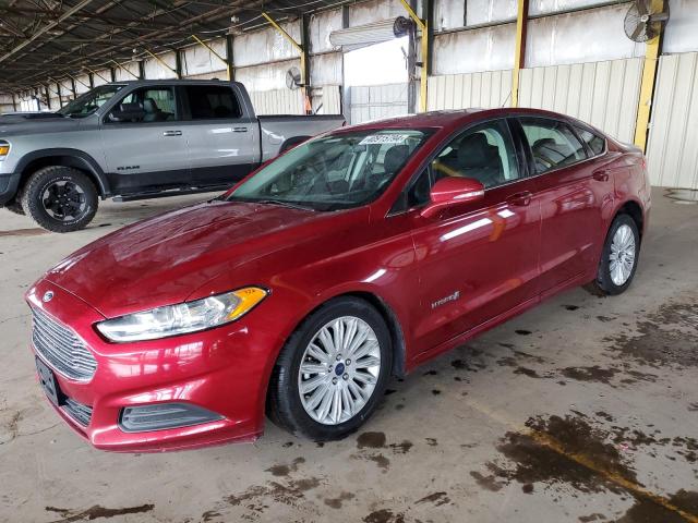 3FA6P0LU4GR306431 - 2016 FORD FUSION SE HYBRID RED photo 1