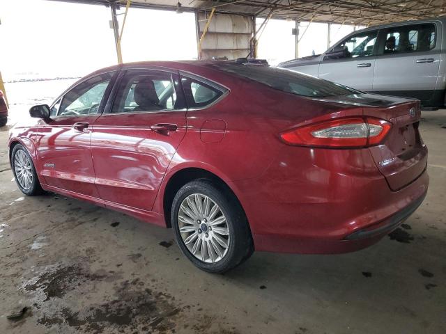 3FA6P0LU4GR306431 - 2016 FORD FUSION SE HYBRID RED photo 2