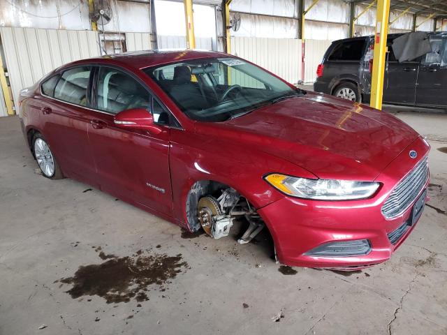 3FA6P0LU4GR306431 - 2016 FORD FUSION SE HYBRID RED photo 4