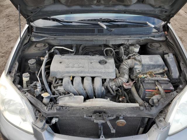 2T1KR32E28C692319 - 2008 TOYOTA COROLLA MA XR GRAY photo 11