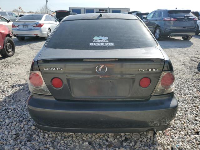 JTHBD182910006064 - 2001 LEXUS IS 300 BLACK photo 6