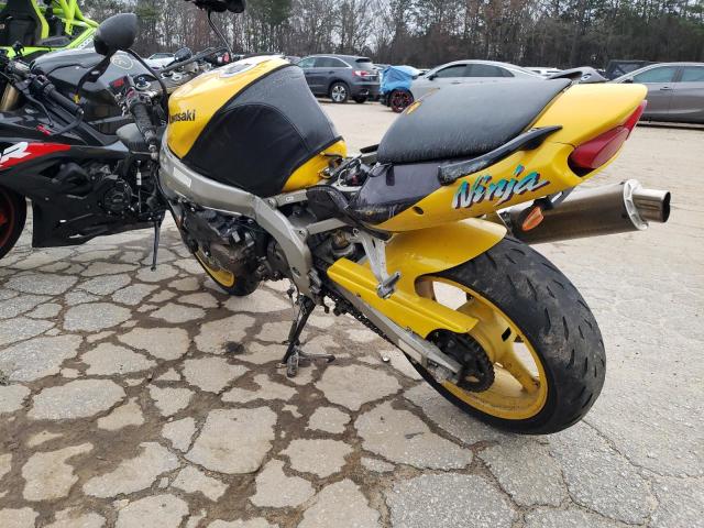 JKAZX4J161A031468 - 2001 KAWASAKI ZX600 J1 YELLOW photo 3