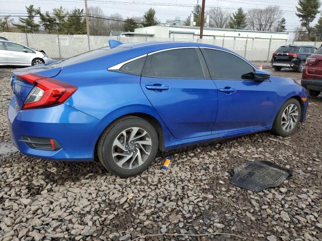 2HGFC2F77JH532748 - 2018 HONDA CIVIC EX BLUE photo 3