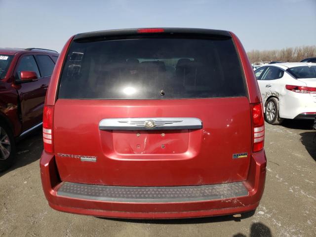 2A8HR44H18R708395 - 2008 CHRYSLER TOWN & COU LX RED photo 6