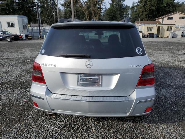 WDCGG8HB5AF493410 - 2010 MERCEDES-BENZ GLK 350 4MATIC SILVER photo 6