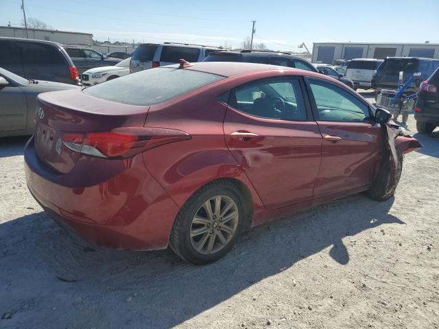 5NPDH4AE8EH486305 - 2014 HYUNDAI ELANTRA SE RED photo 3