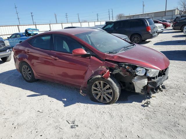 5NPDH4AE8EH486305 - 2014 HYUNDAI ELANTRA SE RED photo 4