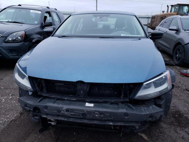 3VW1K7AJ7FM352025 - 2015 VOLKSWAGEN JETTA BASE BLUE photo 5