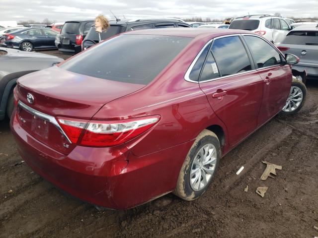 4T1BF1FK0HU796268 - 2017 TOYOTA CAMRY LE RED photo 3