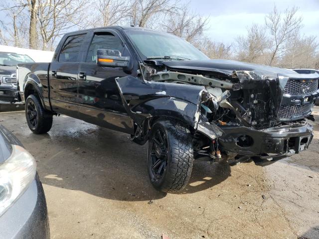 1FTPW14V99KB43961 - 2009 FORD F150 SUPERCREW BLACK photo 4