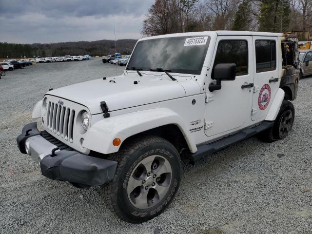 1C4HJWEG7HL748618 - 2017 JEEP WRANGLER U SAHARA WHITE photo 1