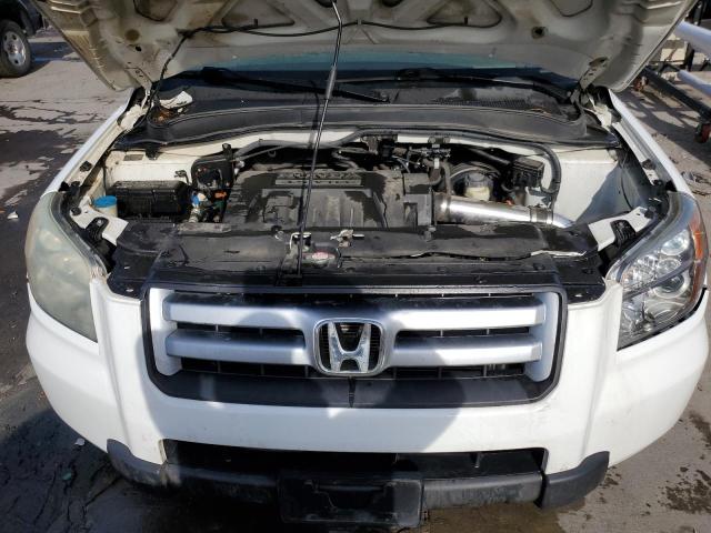 2HKYF185X6H528051 - 2006 HONDA PILOT EX WHITE photo 12