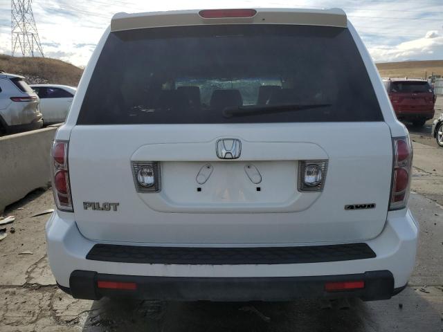 2HKYF185X6H528051 - 2006 HONDA PILOT EX WHITE photo 6