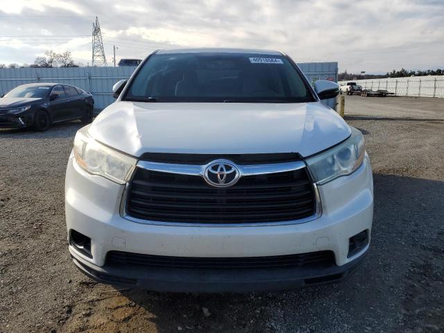 5TDZARFH6ES008310 - 2014 TOYOTA HIGHLANDER LE WHITE photo 5