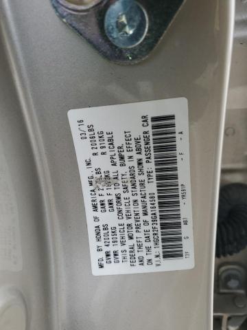 1HGCR2F39GA164580 - 2016 HONDA ACCORD LX SILVER photo 13