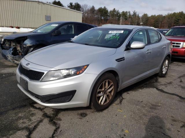 KNAGM4A75B5174560 - 2011 KIA OPTIMA LX SILVER photo 1