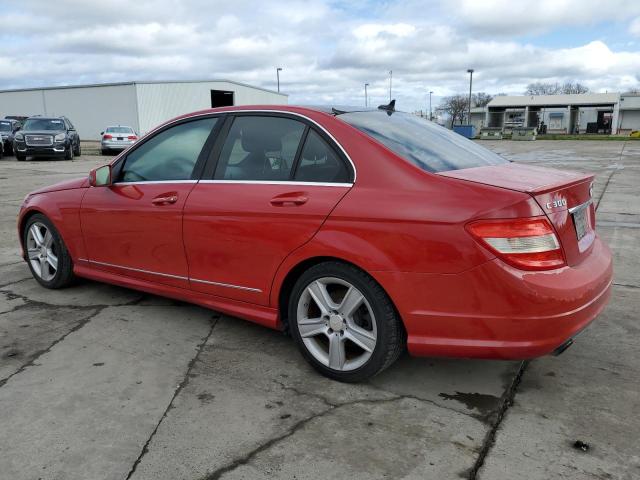 WDDGF5EB1AF413795 - 2010 MERCEDES-BENZ C 300 RED photo 2