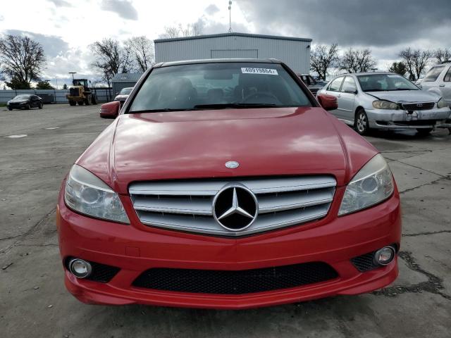 WDDGF5EB1AF413795 - 2010 MERCEDES-BENZ C 300 RED photo 5