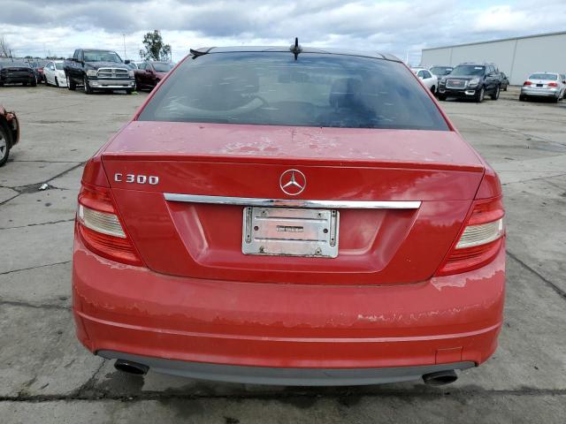 WDDGF5EB1AF413795 - 2010 MERCEDES-BENZ C 300 RED photo 6