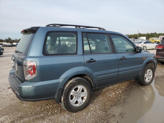 5FNYF28156B041924 - 2006 HONDA PILOT LX TEAL photo 3