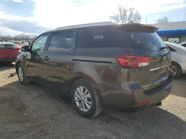 KNDMB5C16H6237128 - 2017 KIA SEDONA LX GRAY photo 2