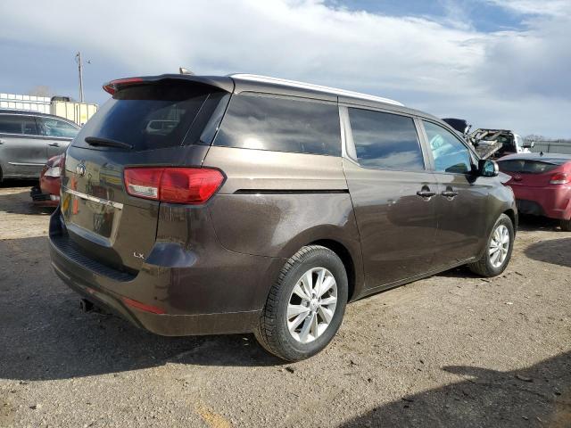 KNDMB5C16H6237128 - 2017 KIA SEDONA LX GRAY photo 3