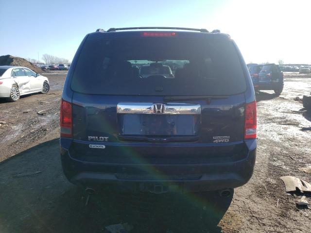 5FNYF4H95DB079796 - 2013 HONDA PILOT TOURING BLUE photo 6