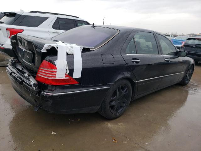 WDBNG75J03A363696 - 2003 MERCEDES-BENZ S 500 BLACK photo 3